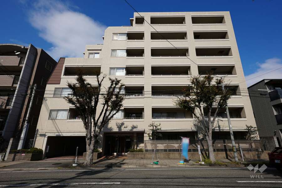ファミール甲子園六石町の外観（南側から）