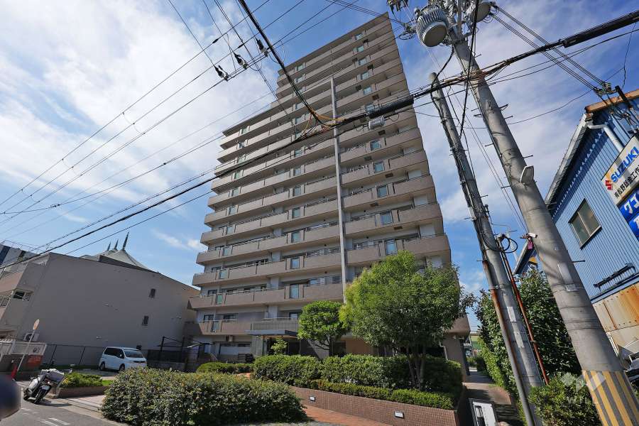 ヴェルビュ上甲子園2番館の外観（南東側から）