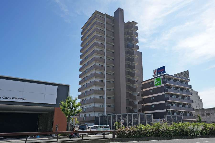 ヴェルビュ上甲子園2番館の外観（北東側から）