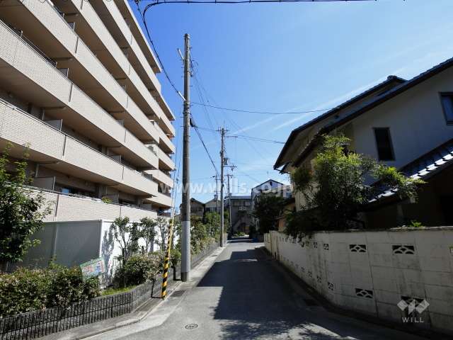 敷地南側の前面道路