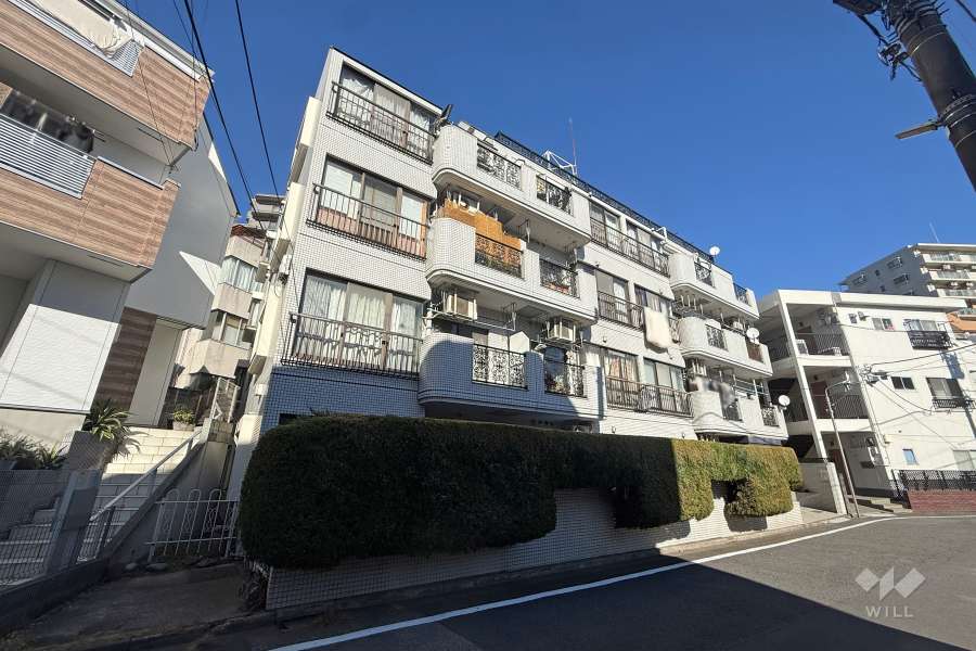 ワコー石神井公園マンションの外観（南西側から）