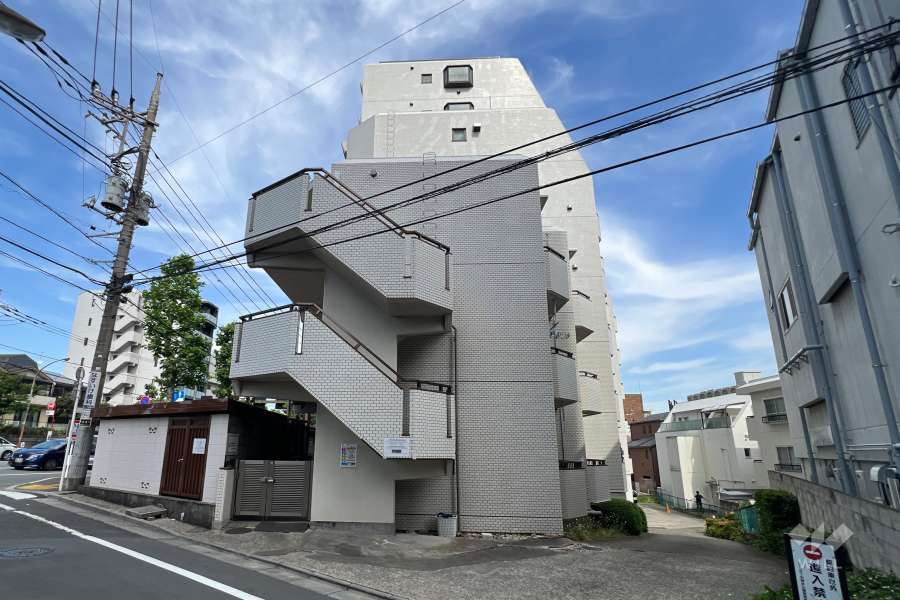 レインボー石神井公園マンションの外観（南西側から）