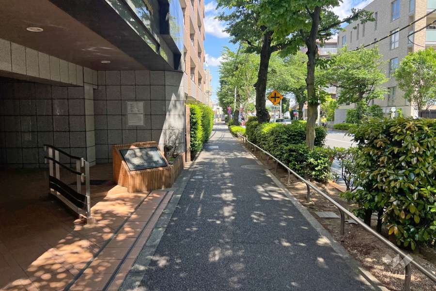 敷地南側の前面道路