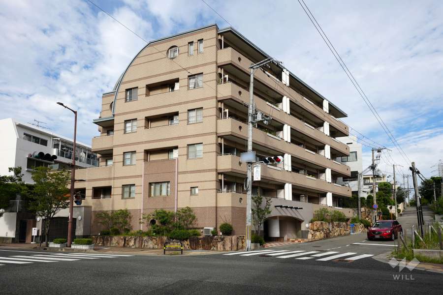 レジオン夙川名次町の外観（西側から）