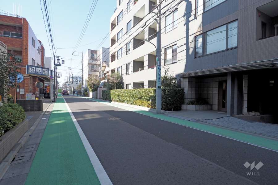 敷地南側の前面道路