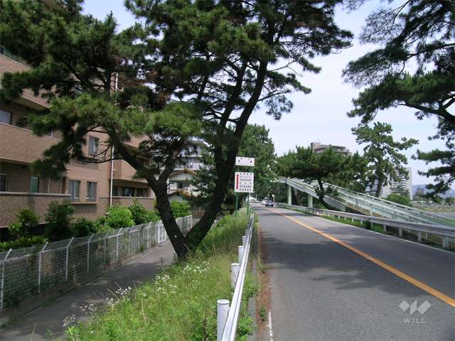 敷地の東側には武庫川が流れています。