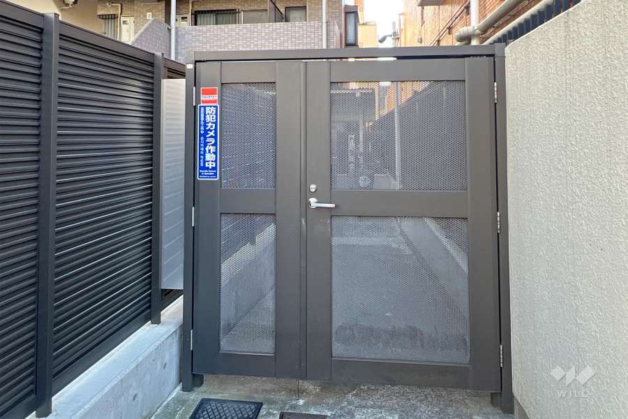 駐輪場の出入り口