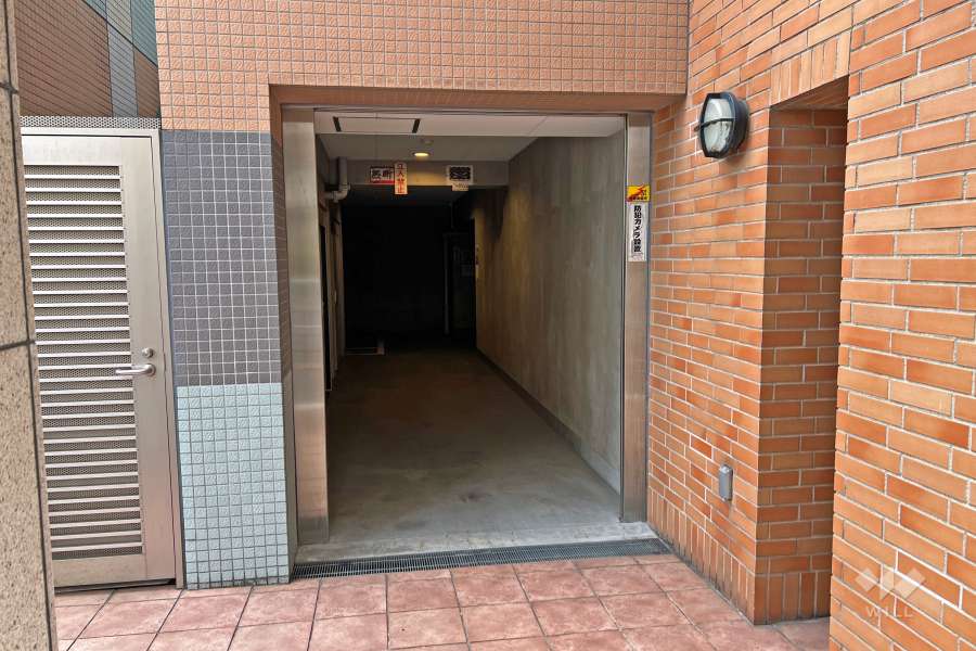 敷地部分にある駐輪場