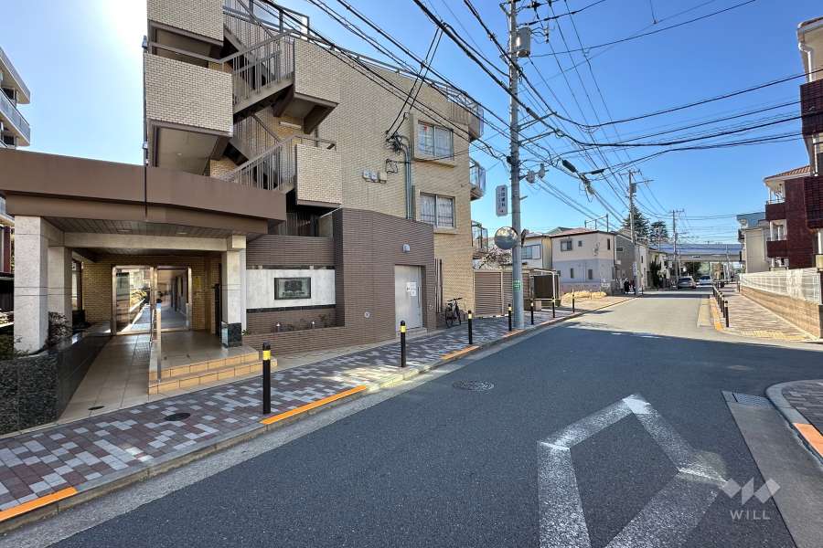 敷地北側の前面道路