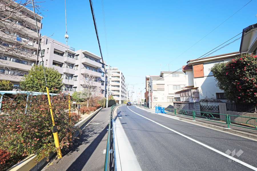 敷地東側の前面道路