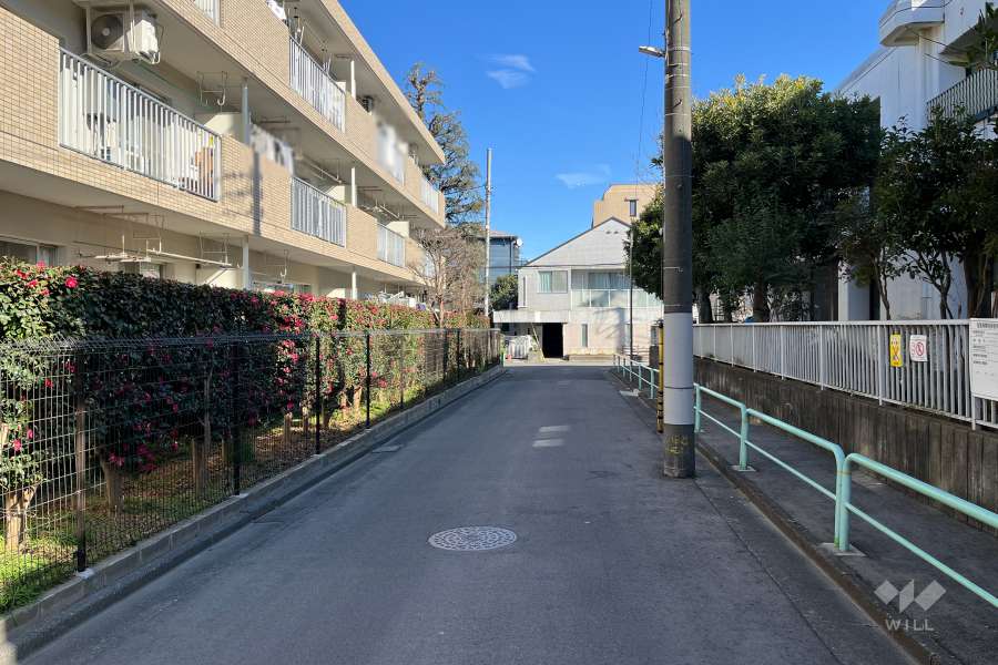 敷地南側の前面道路