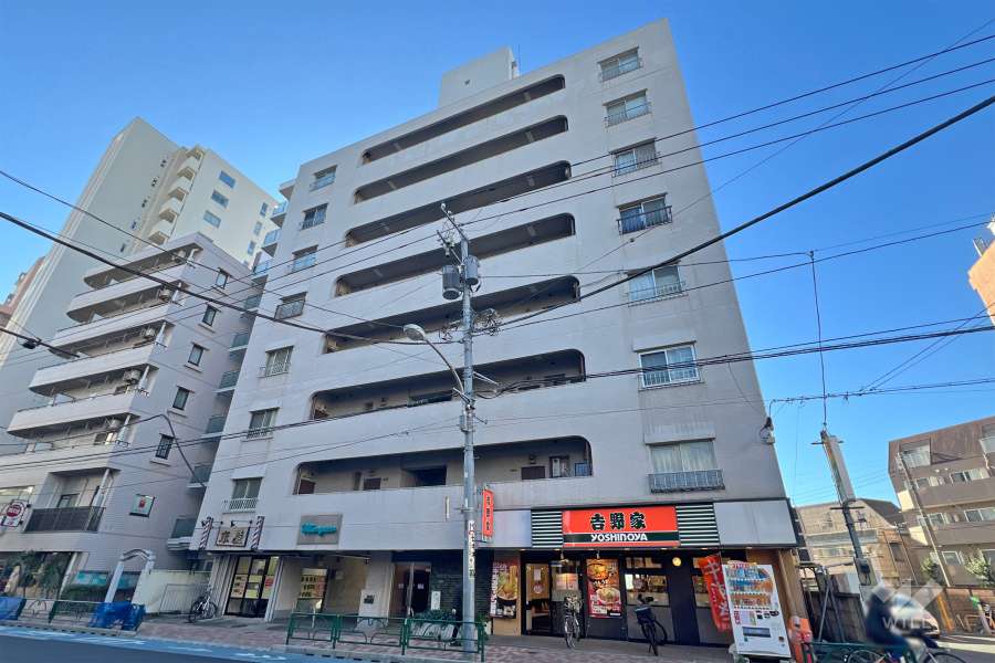 江古田スカイマンションの外観（北西側から）　