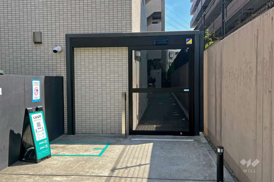 駐輪場の出入り口