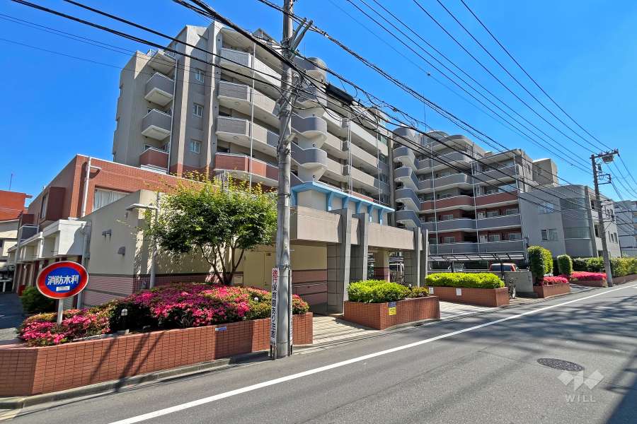 グランベル練馬北町3フォーシーズンズガーデンの外観（北西側から）