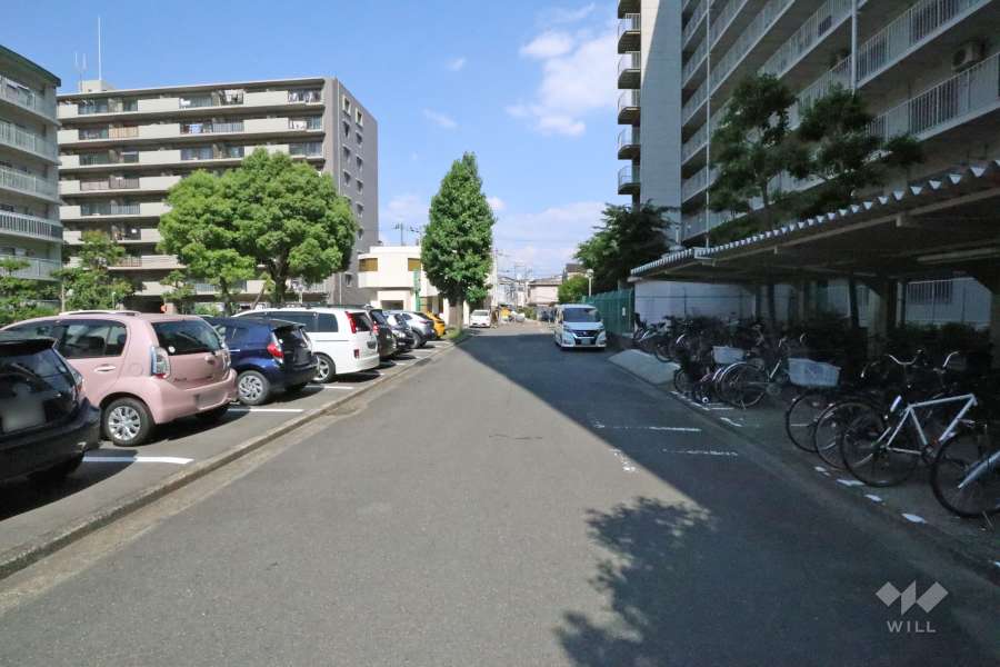 敷地北側の前面道路