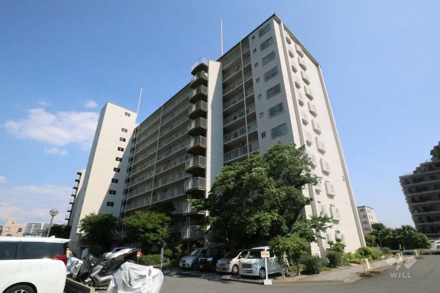メゾン水無瀬3号棟の外観（北西側から）