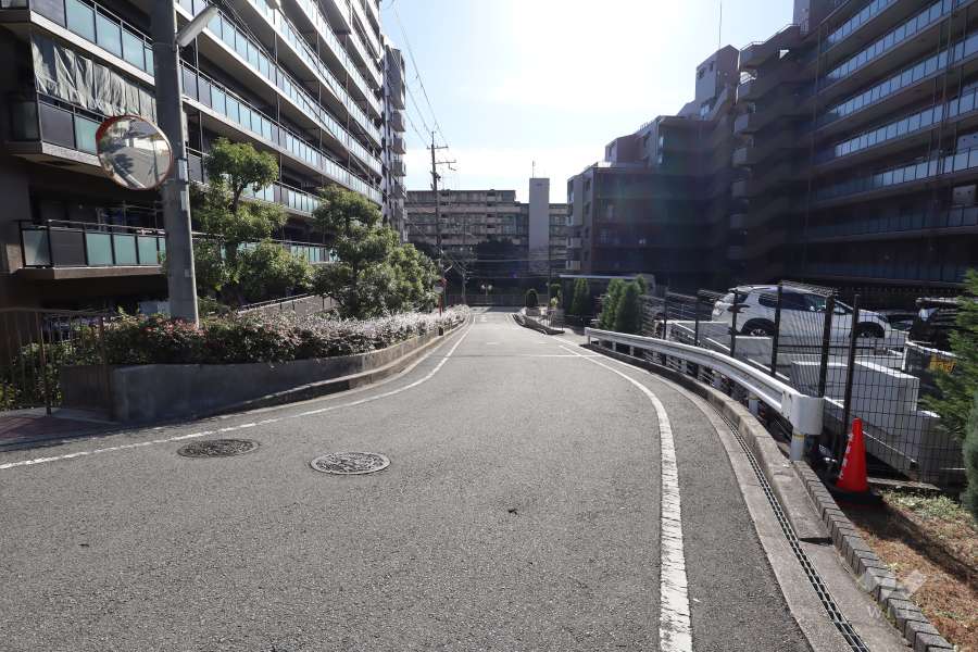 敷地南西側の前面道路