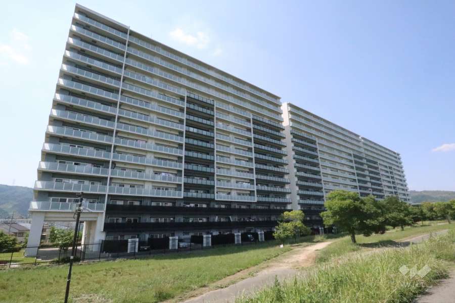 ライオンズガーデン水無瀬グランリバーの外観（C・D・E棟南側）