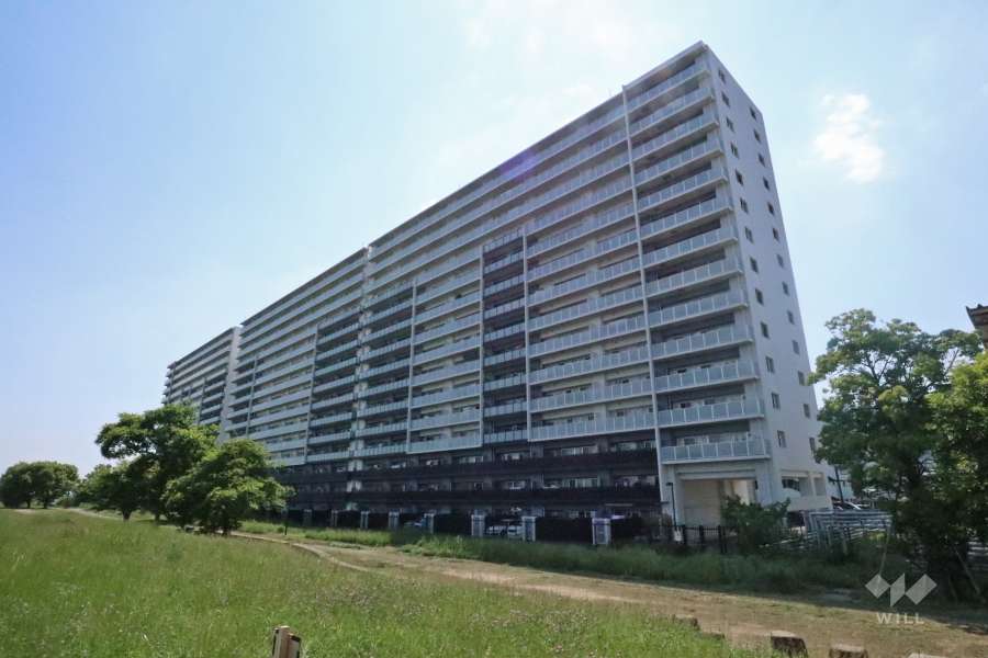 ライオンズガーデン水無瀬グランリバーの外観（C・D・E棟東側）