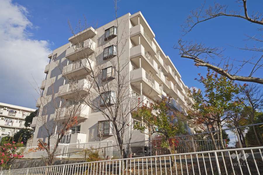 若山台第3住宅13号棟の外観（南西側から）