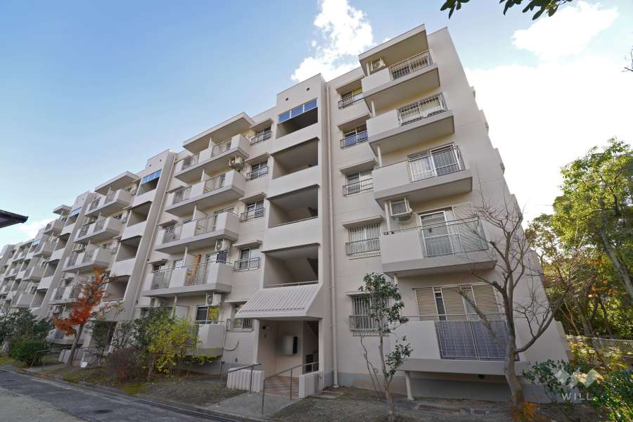 若山台第3住宅19号棟の外観（北西側から）