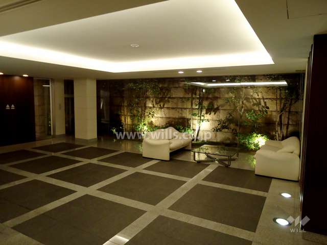 天井は折り上げ天井。間接照明がオシャレです。