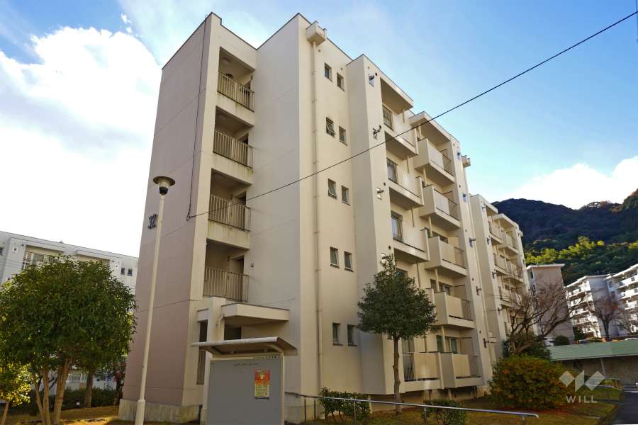 若山台第1住宅32号棟の外観（北東側から）