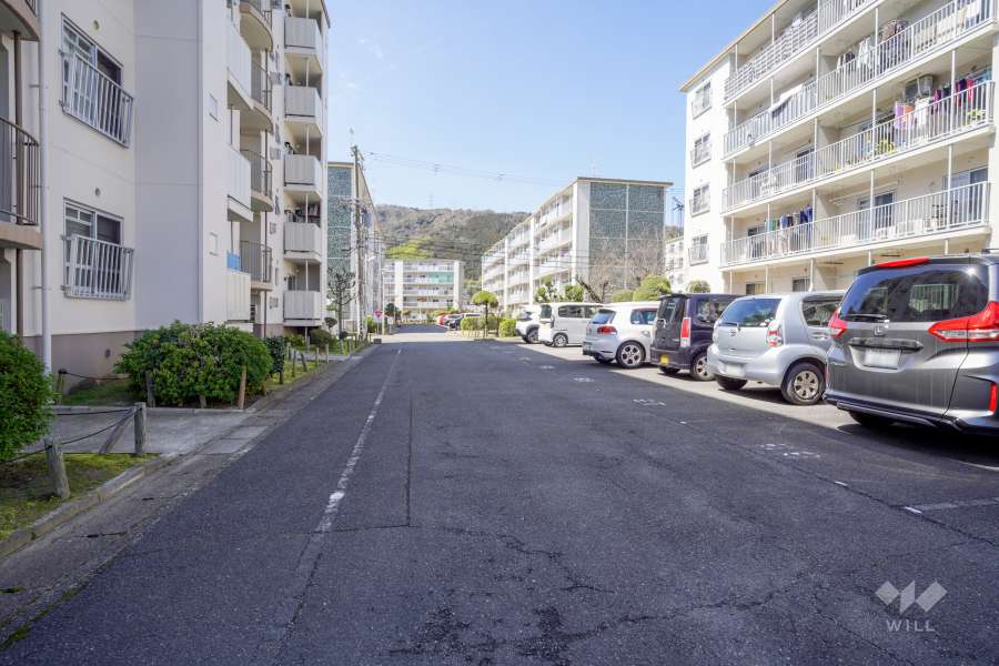 敷地東側の前面道路