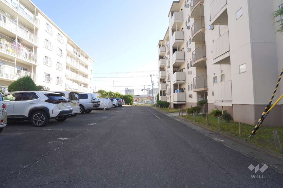 敷地北側の通路（西側から）