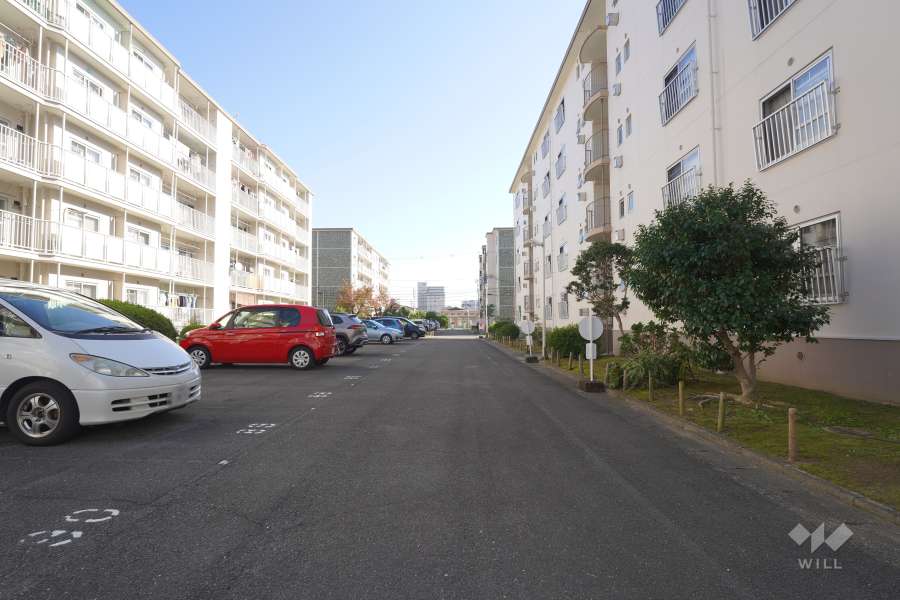 敷地北側の通路（西側から）