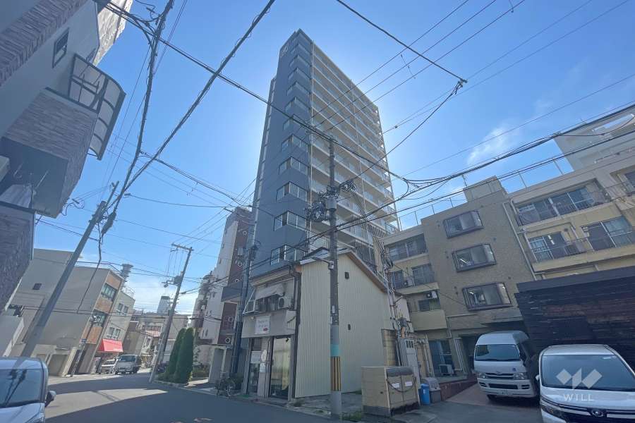 エステムコート大阪WESTの外観（北東側から）