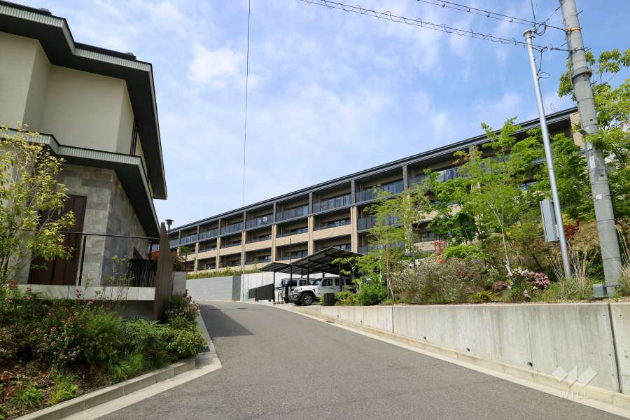 敷地南東側の前面道路（東側から）