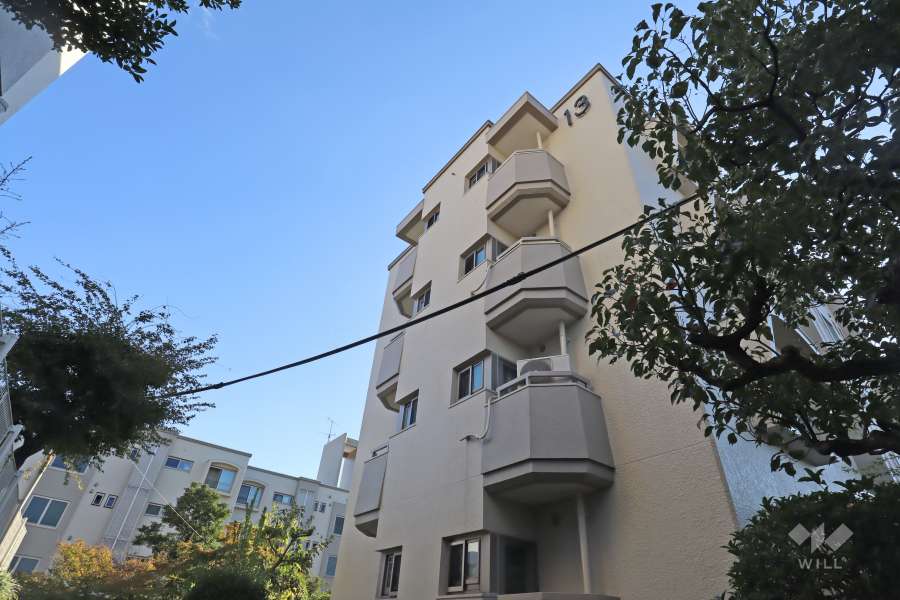 本地ヶ原住宅13号棟の外観（北東側から）