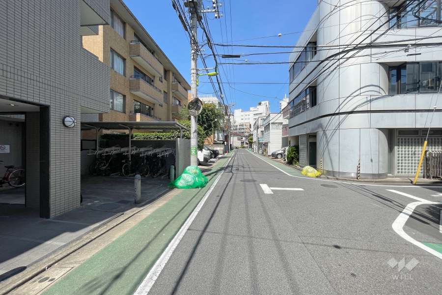 敷地北側の前面道路　 
