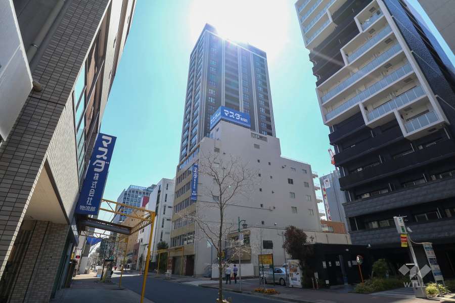 プラウドタワー名古屋丸の内ステーションマークスの外観（北東側から）