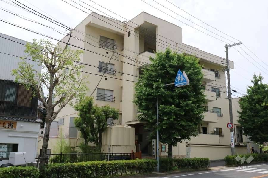 朝日ヶ丘コーポの外観（北東側から）