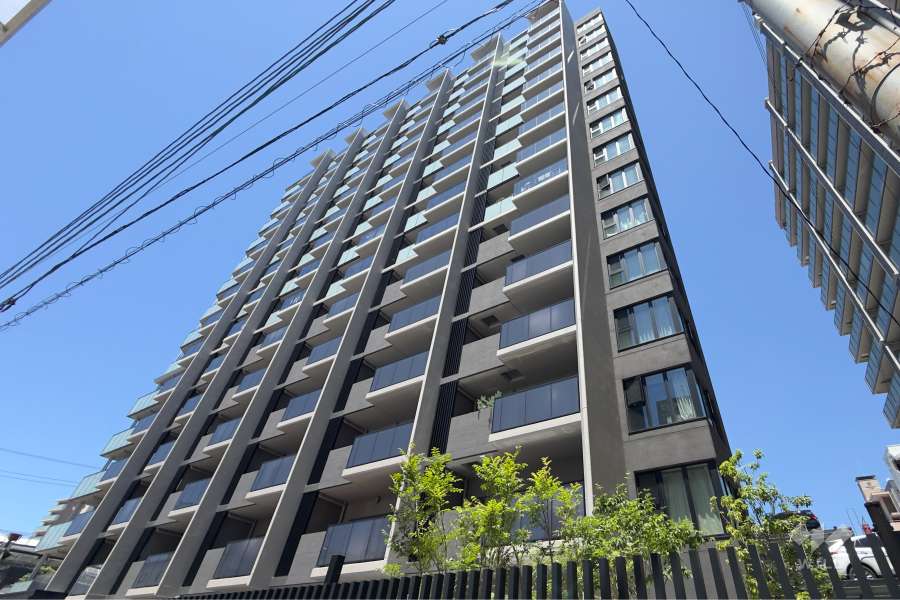 シエリア王子公園マンションの外観（南東側から）