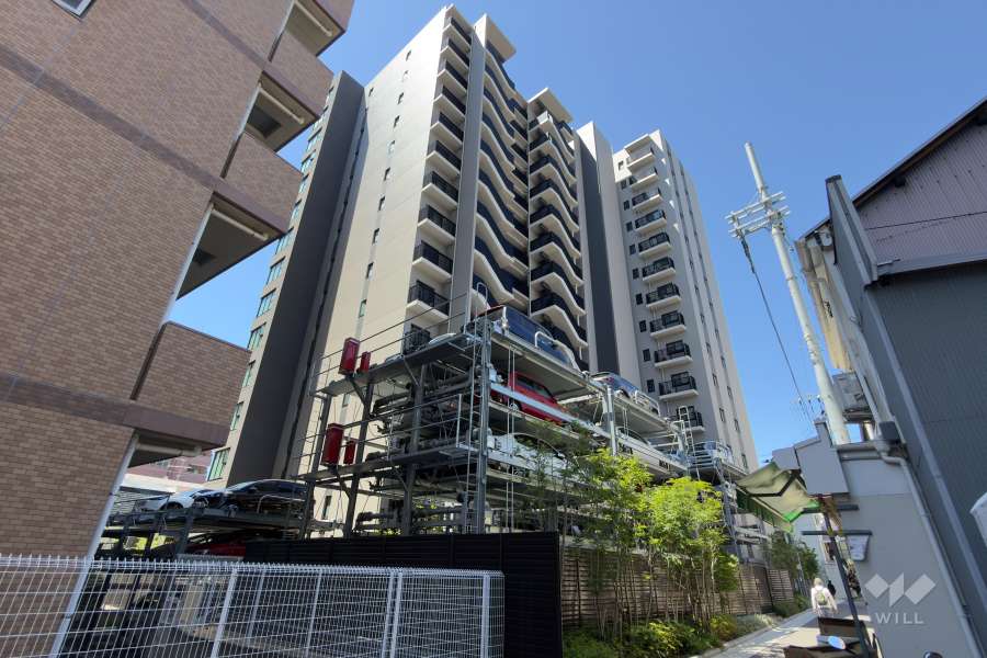 シエリア王子公園マンションの外観（北東側から）