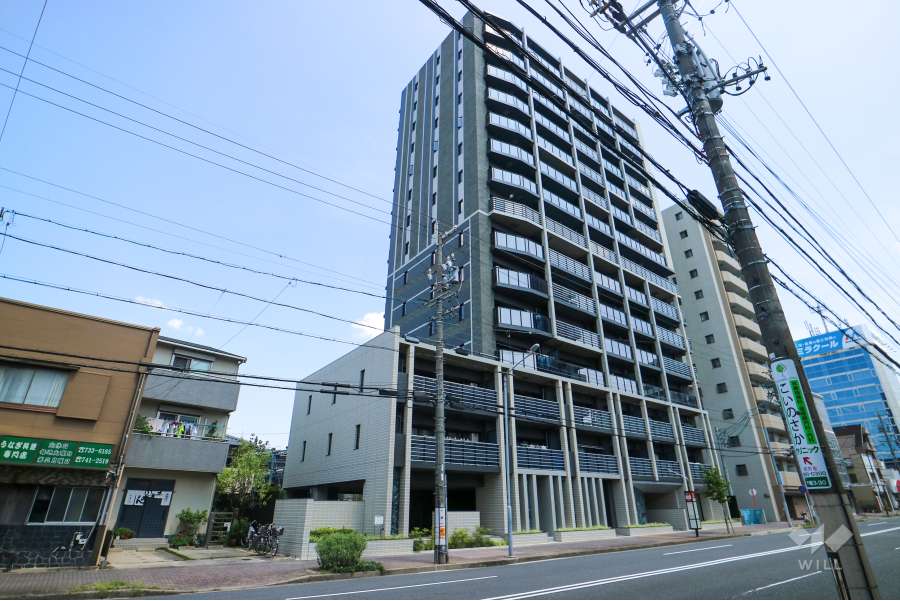 レーベン千種吹上 AVANCAの外観（西側から）