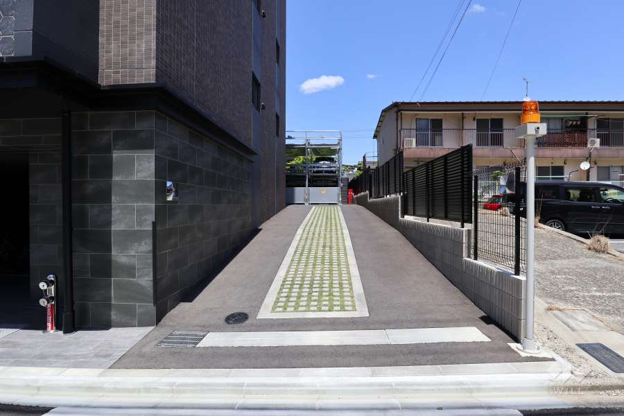 駐車場の出入口