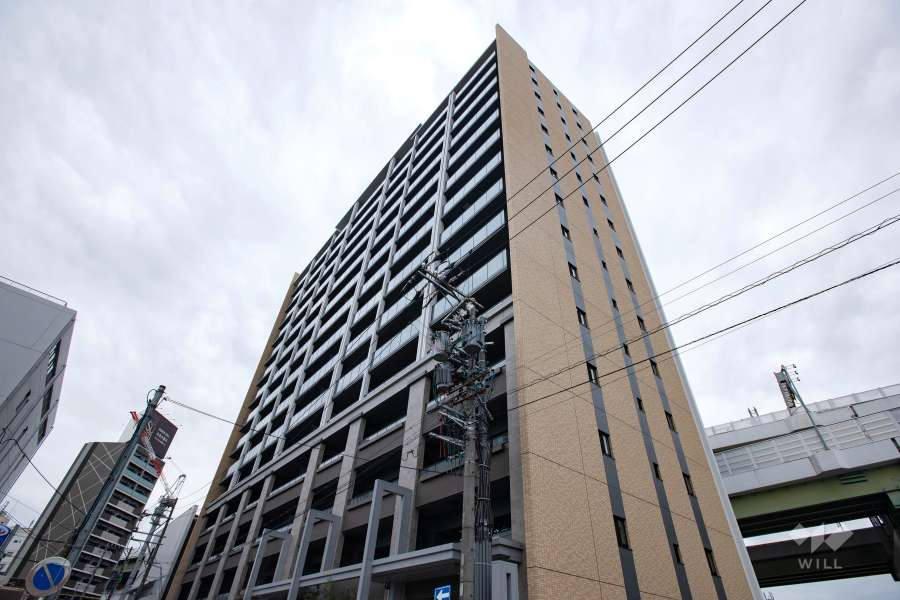 オープンレジデンシア名駅南グランアートの外観（北西側から）