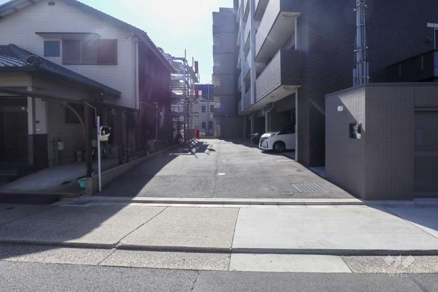 駐車場の出入口