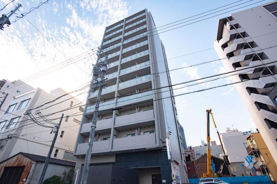エスリード金山プルミエの外観（北東側から）