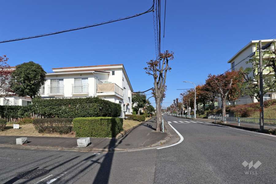 敷地東側の前面道路