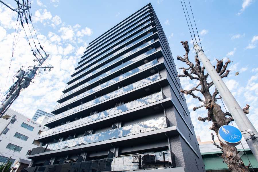 オープンレジデンシア東別院の外観（南東側から）