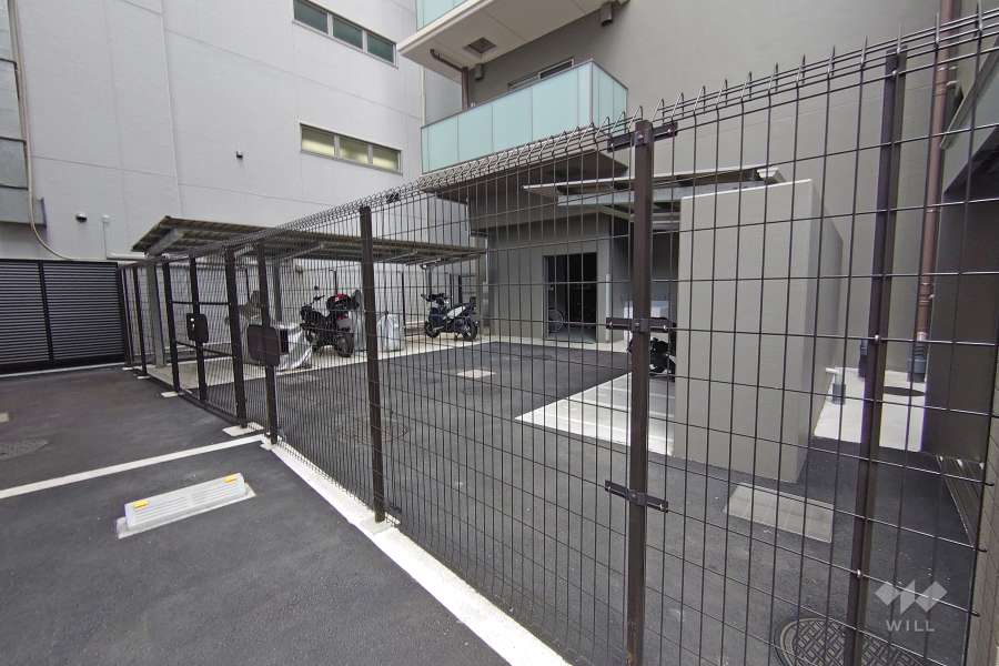 駐輪場の出入り口