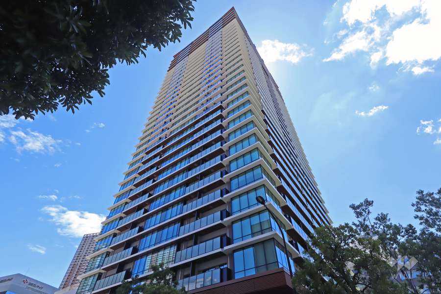 プラウドタワー芝浦の外観（北西側から）