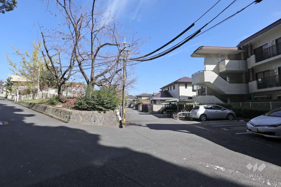 敷地北側の前面道路