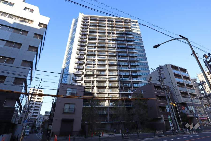 グランドヒルズ恵比寿の外観（西側から）