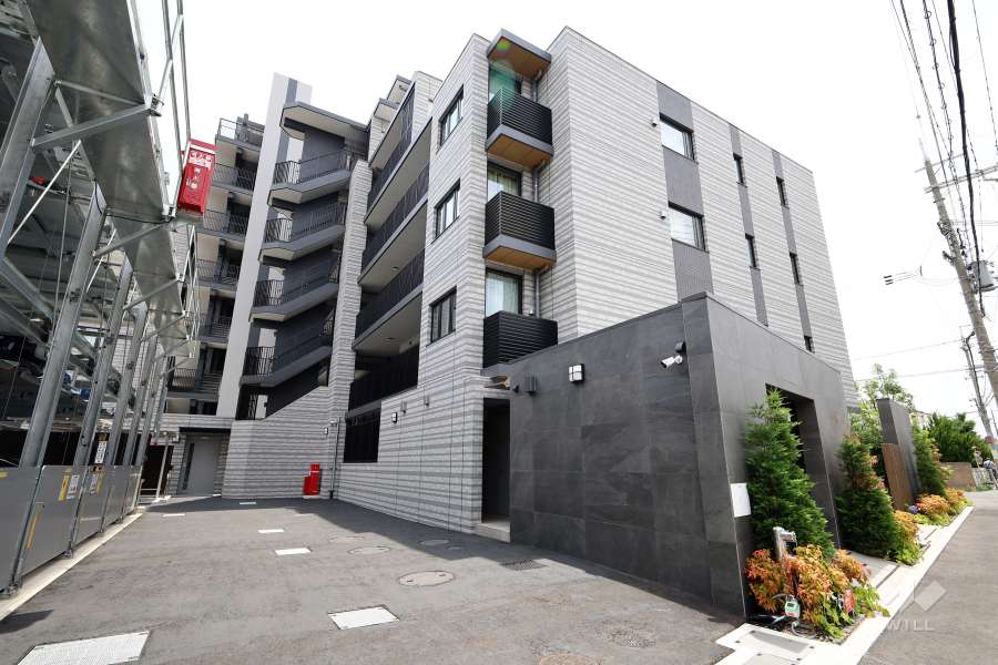 リビオ高槻ガーデンの外観（北東側から）